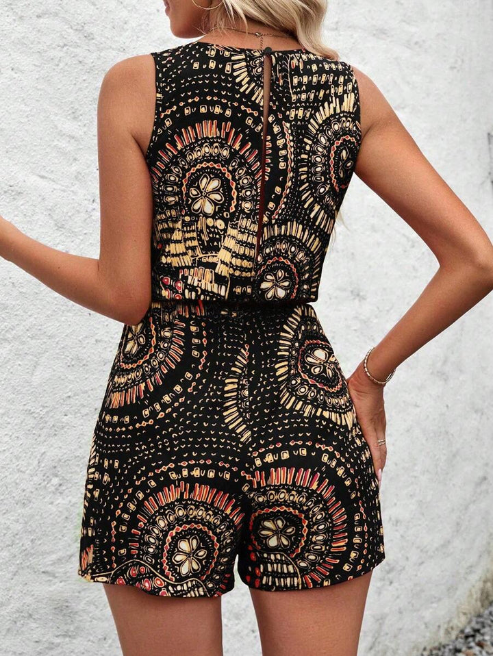 Women's Floral Boho Summer Romper