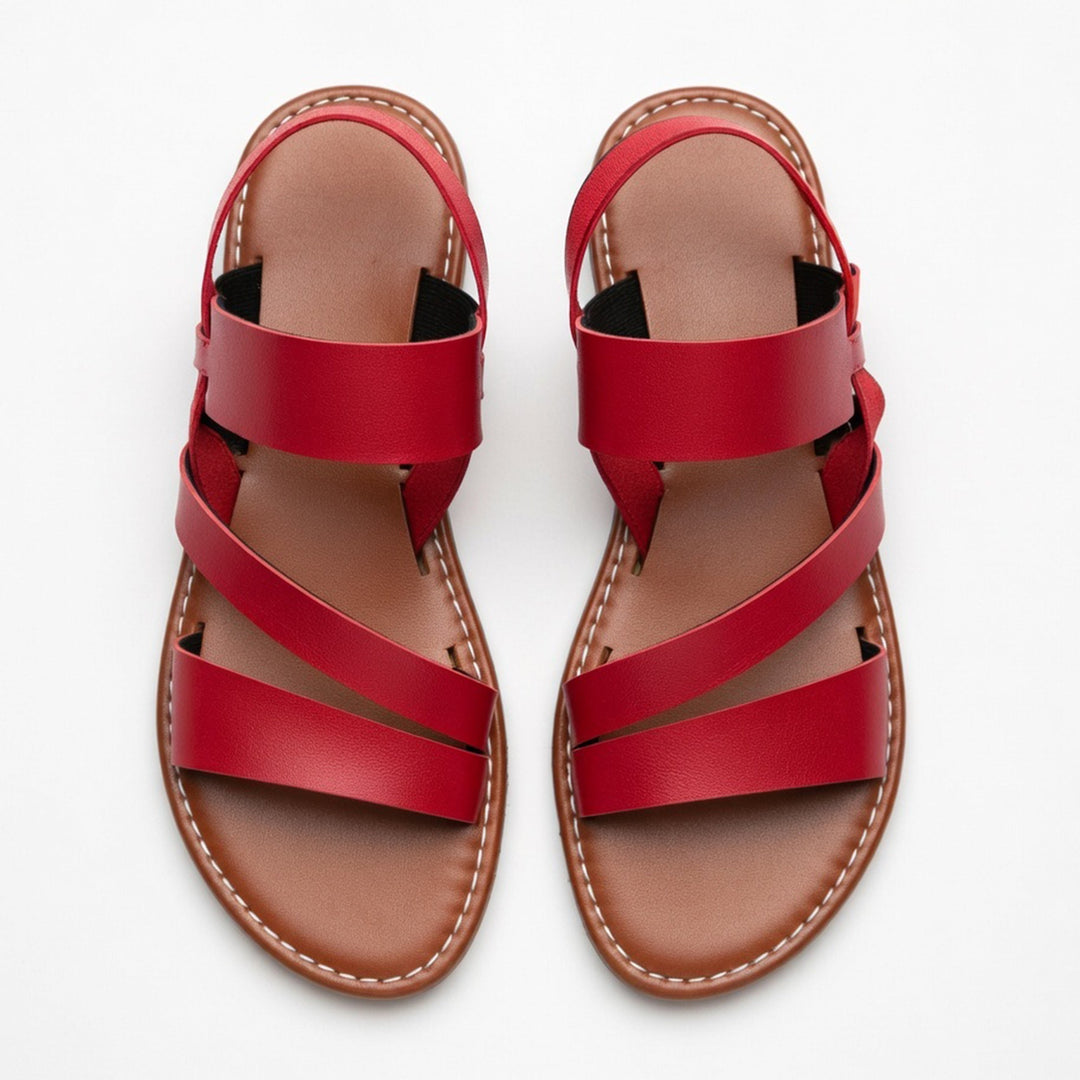 Women's Strappy Flat Sandals with Open Toe