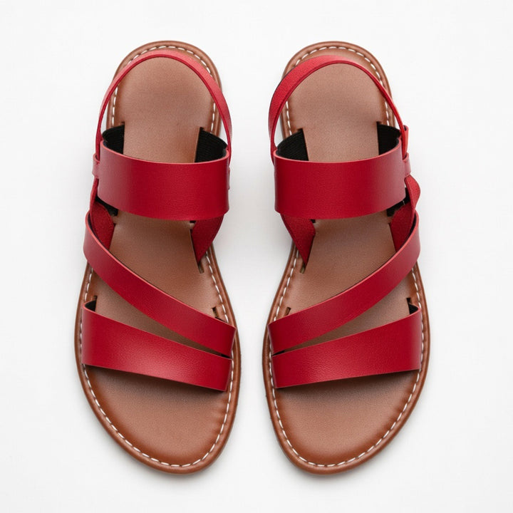 Women's Strappy Flat Sandals with Open Toe