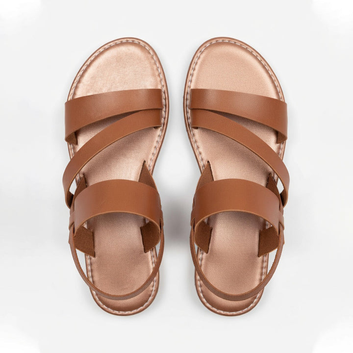 Women's Strappy Flat Sandals with Open Toe