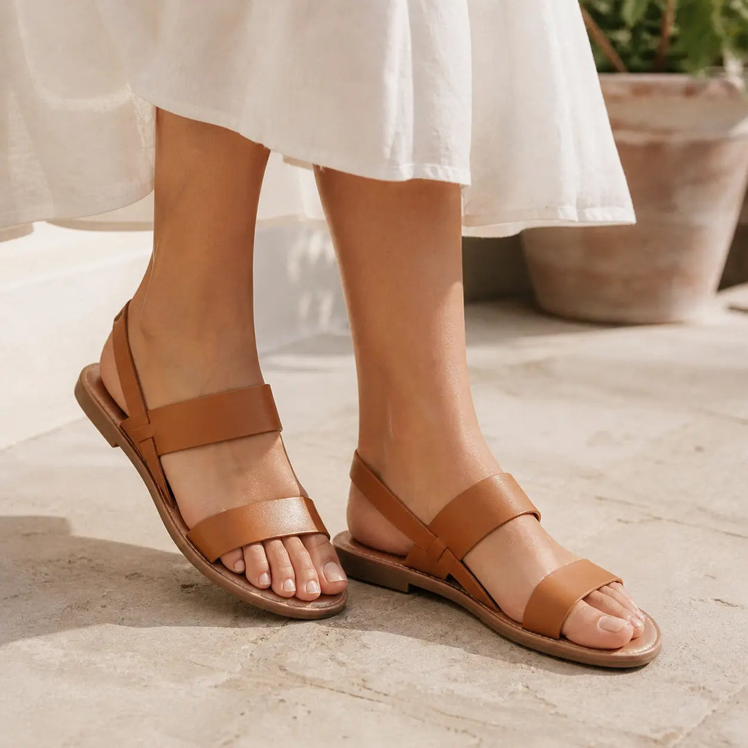 Women's Strappy Flat Sandals with Open Toe