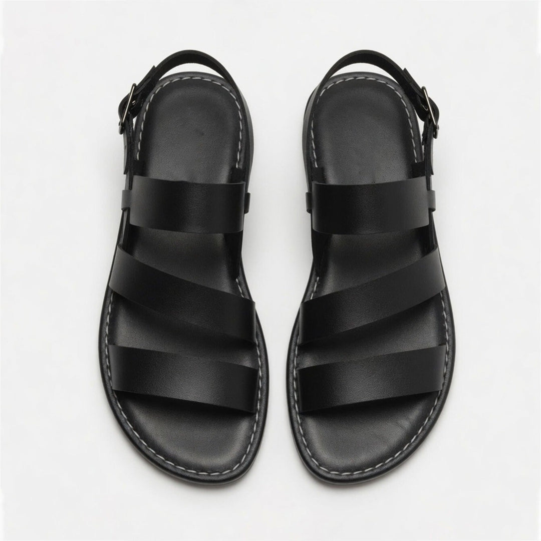Women's Strappy Flat Sandals with Open Toe