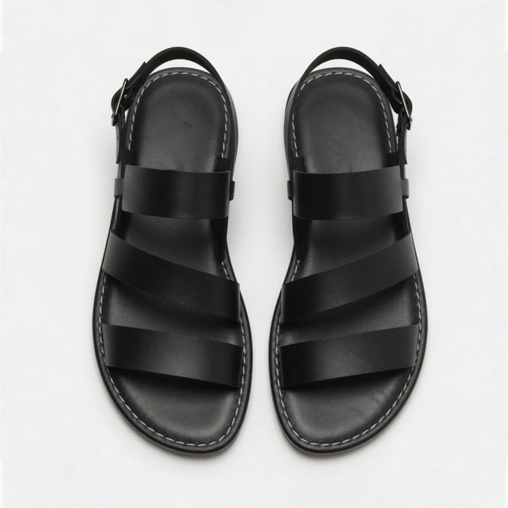 Women's Strappy Flat Sandals with Open Toe