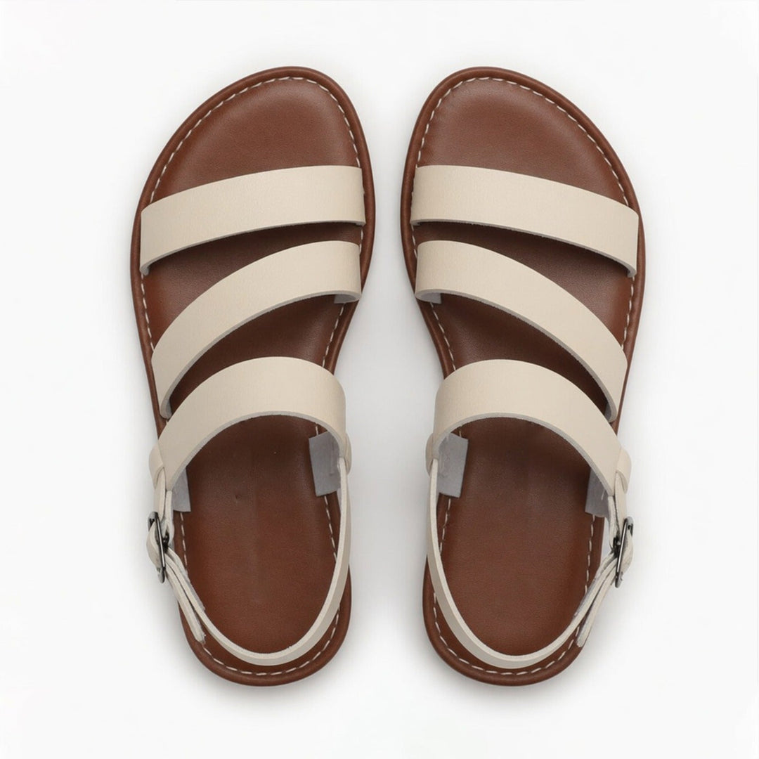 Women's Strappy Flat Sandals with Open Toe