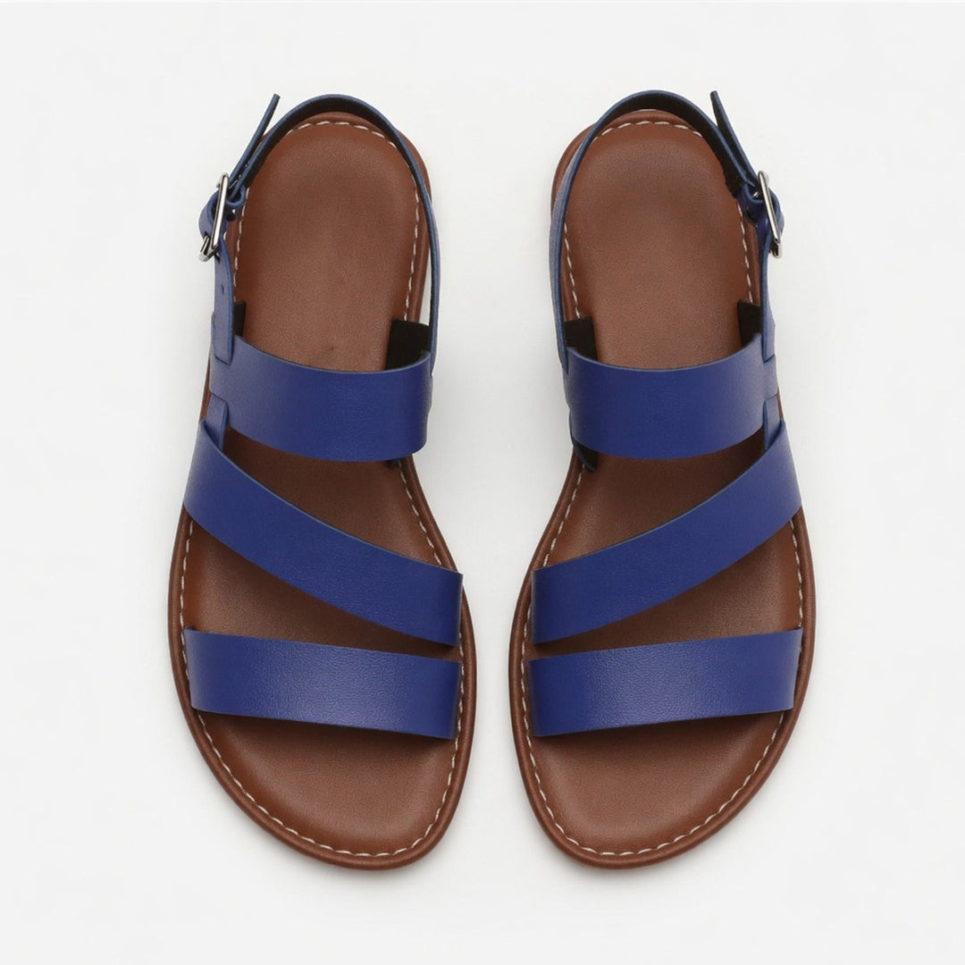 Women's Strappy Flat Sandals with Open Toe