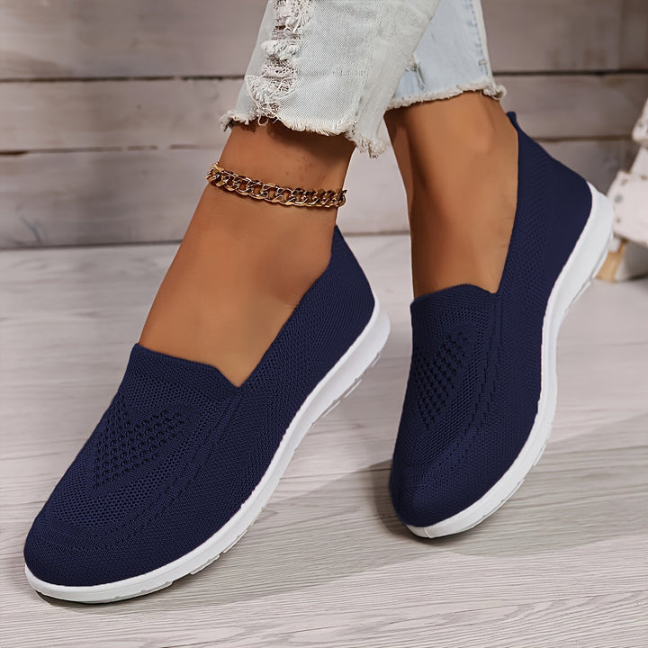Women’s Low-Top Slip-On Sneakers with Textured Finish