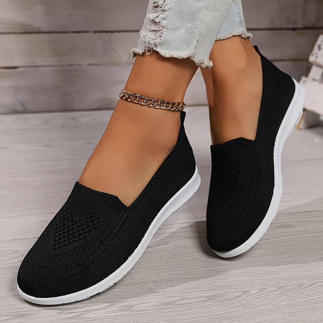 Women’s Low-Top Slip-On Sneakers with Textured Finish