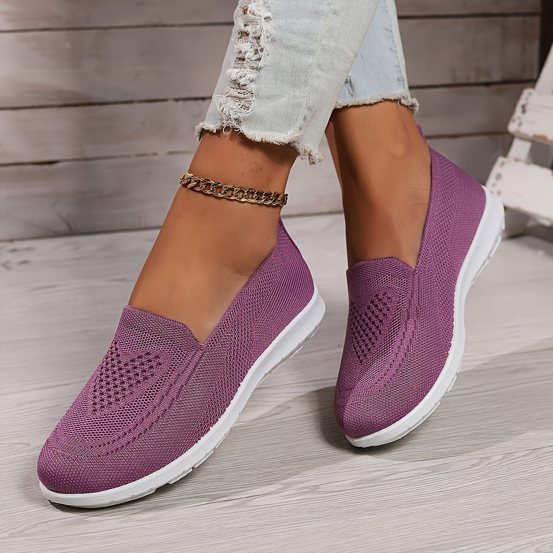 Women’s Low-Top Slip-On Sneakers with Textured Finish