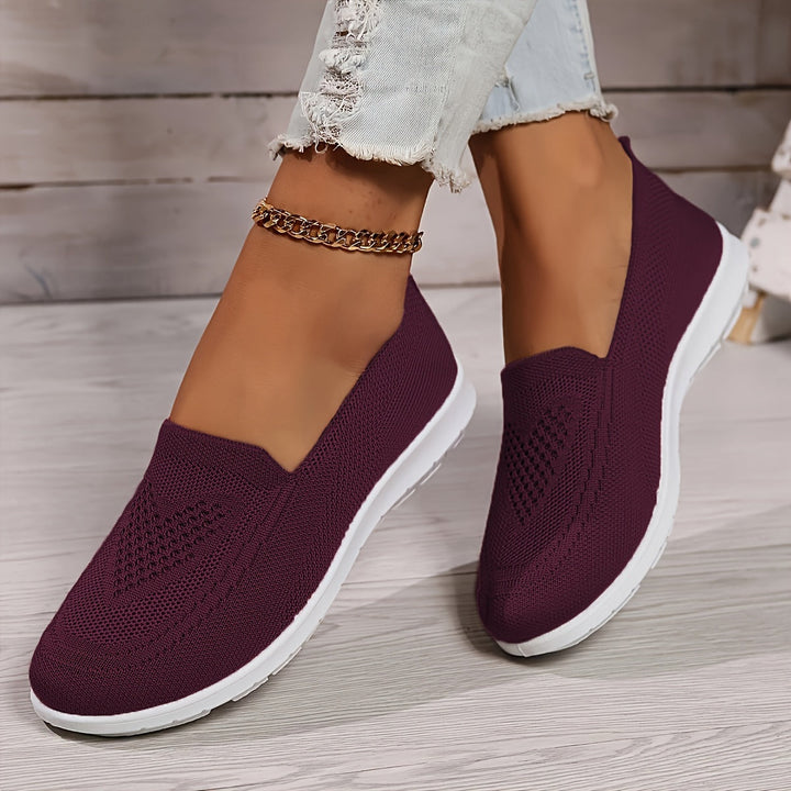 Women’s Low-Top Slip-On Sneakers with Textured Finish