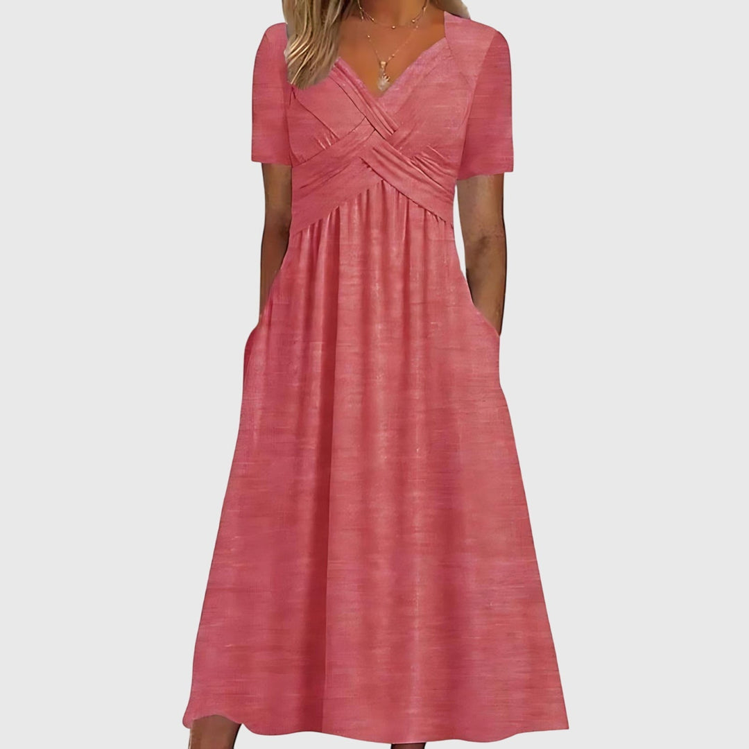 Women's Midi Dress With Tummy Control