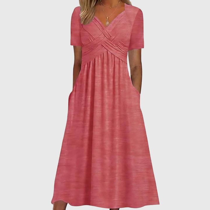 Women's Midi Dress With Tummy Control