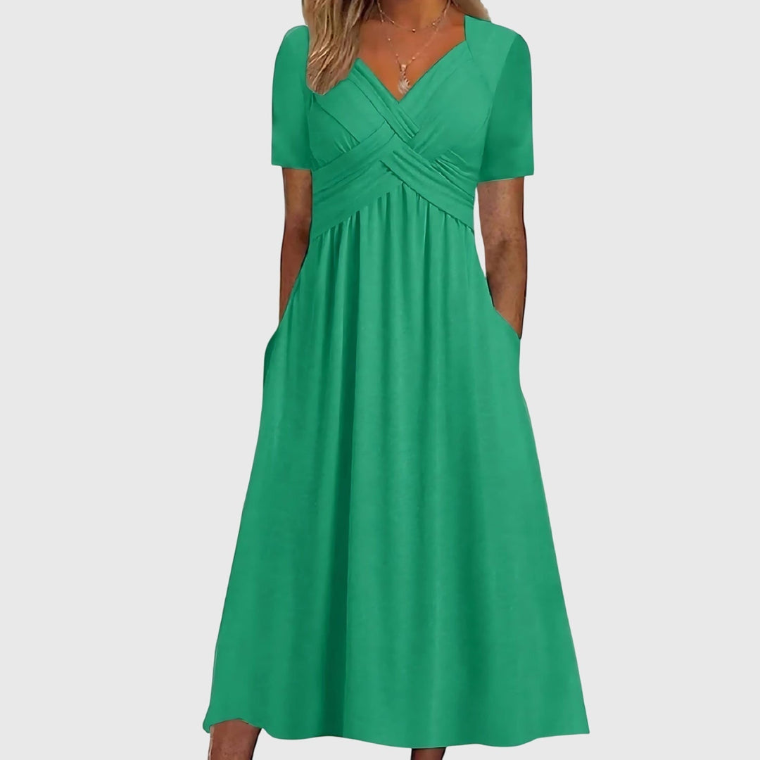 Women's Midi Dress With Tummy Control