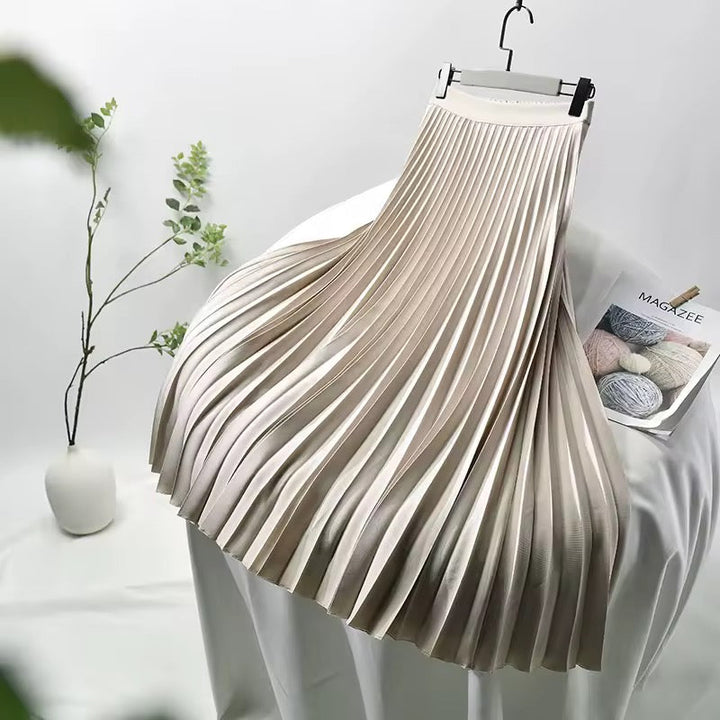 Women’s Pleated Skirt with Side Zip